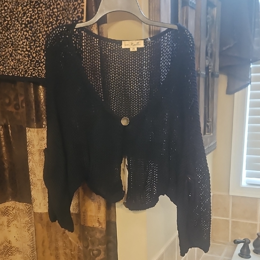 Love Notes Midnight Black Knit Cardigan